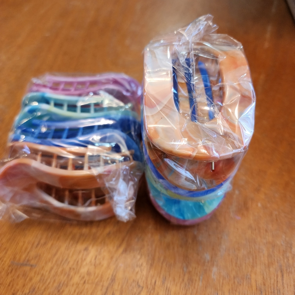 Colorful Hair Claw Clips Set New With Packaging. Not Making Anymore. Last Ones. - Picture 2 of 4